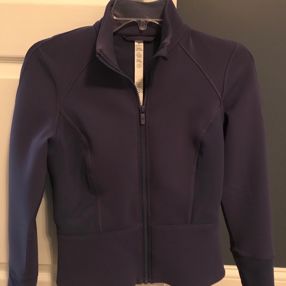 LuLu Lemon purple peplum jacket